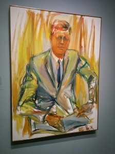 The Presidential Portrait Gallery is full of beautiful work. I love this portrait of John F. Kennedy by Elaine De Kooning. 